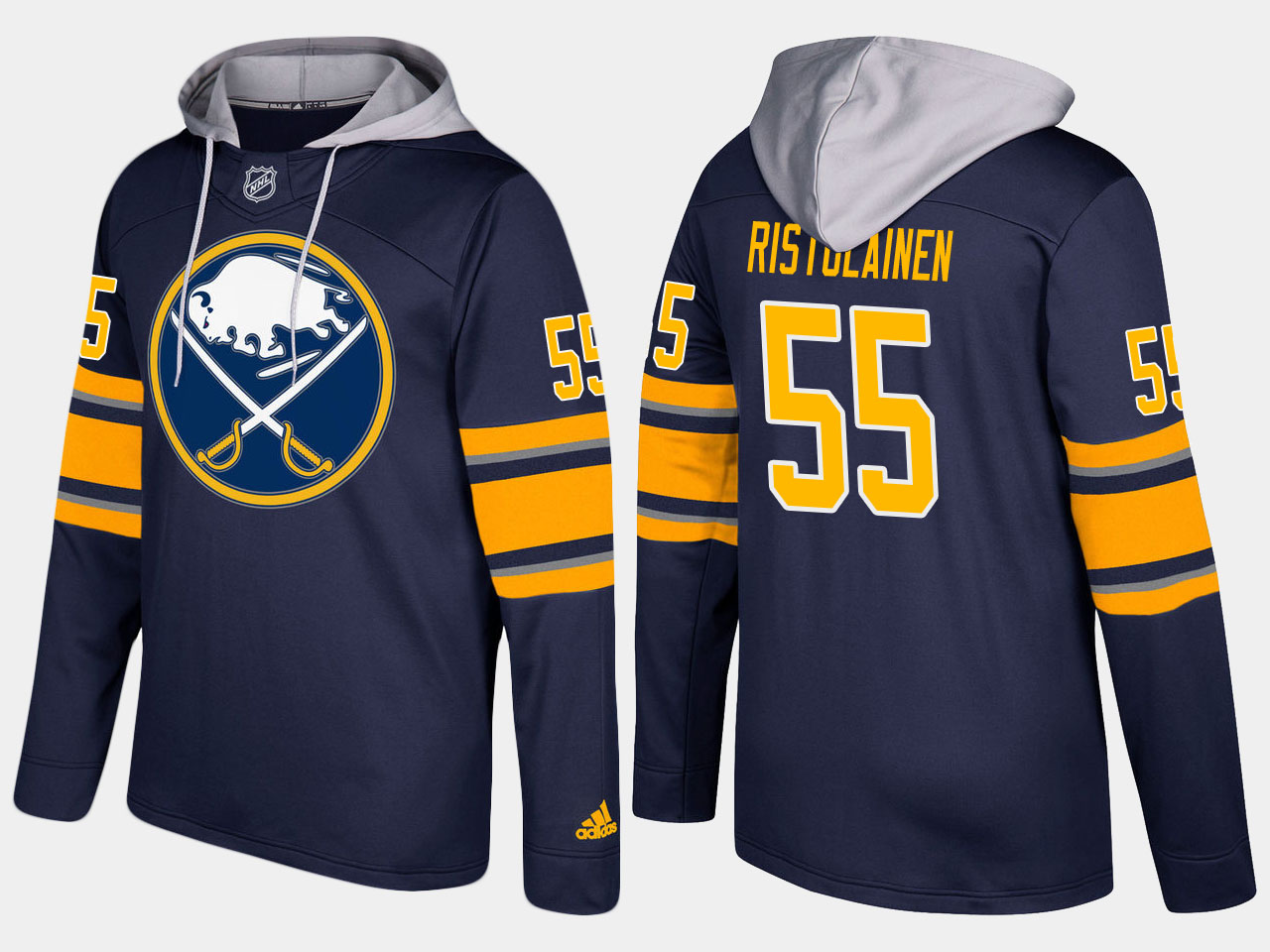 NHL Men Buffalo sabres #55 rasmus ristolainen blue hoodie->customized nhl jersey->Custom Jersey